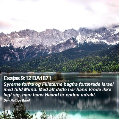 Esajas 9:12 DA1871 Bible Verse Image