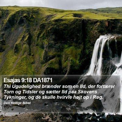 Esajas 9:18 DA1871 Bible Verse Image