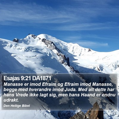 Esajas 9:21 DA1871 Bible Verse Image