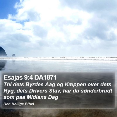 Esajas 9:4 DA1871 Bible Verse Image