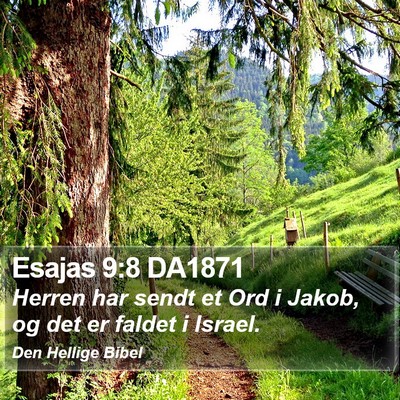 Esajas 9:8 DA1871 Bible Verse Image