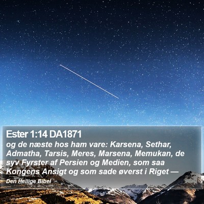 Ester 1:14 DA1871 Bible Verse Image