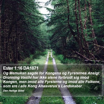 Ester 1:16 DA1871 Bible Verse Image