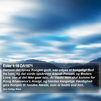 Ester 1:19 DA1871 Bible Verse Image