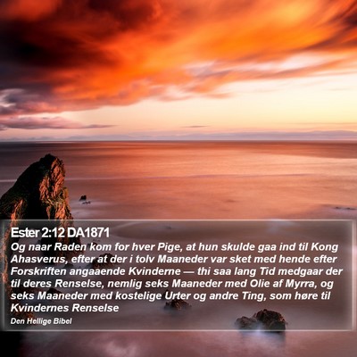 Ester 2:12 DA1871 Bible Verse Image