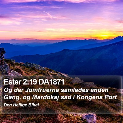 Ester 2:19 DA1871 Bible Verse Image