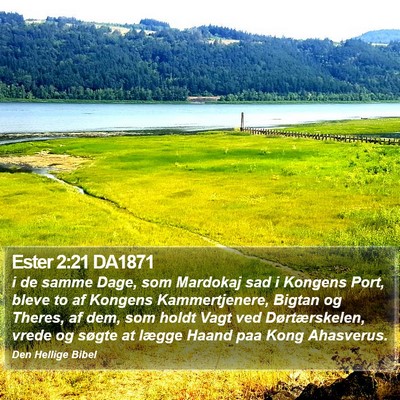 Ester 2:21 DA1871 Bible Verse Image