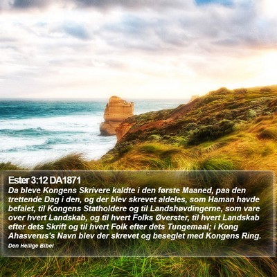 Ester 3:12 DA1871 Bible Verse Image