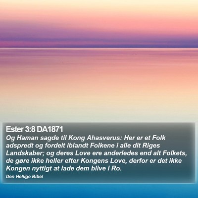 Ester 3:8 DA1871 Bible Verse Image