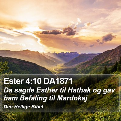 Ester 4:10 DA1871 Bible Verse Image