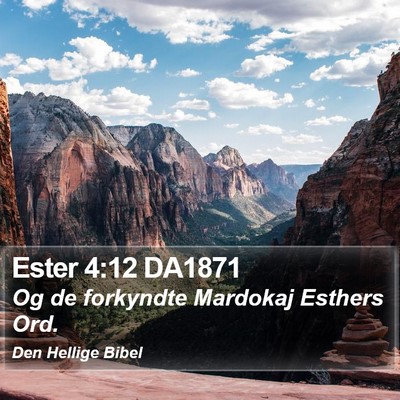 Ester 4:12 DA1871 Bible Verse Image