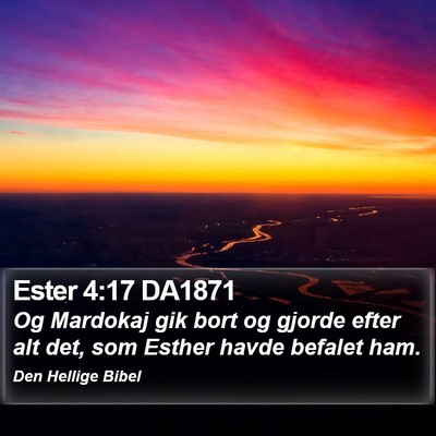 Ester 4:17 DA1871 Bible Verse Image
