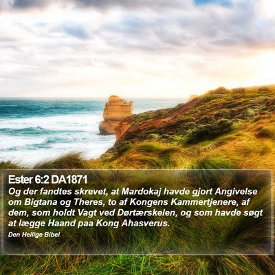 Ester 6:2 DA1871 Bible Verse Image