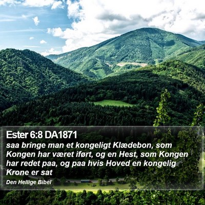 Ester 6:8 DA1871 Bible Verse Image