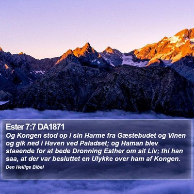 Ester 7:7 DA1871 Bible Verse Image