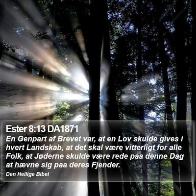 Ester 8:13 DA1871 Bible Verse Image