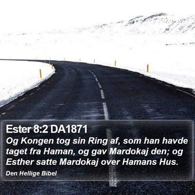Ester 8:2 DA1871 Bible Verse Image
