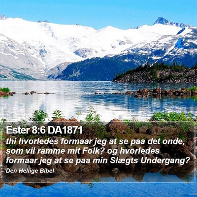 Ester 8:6 DA1871 Bible Verse Image