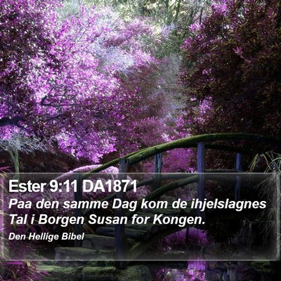 Ester 9:11 DA1871 Bible Verse Image