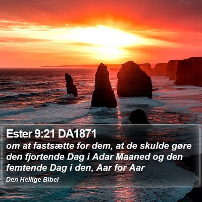 Ester 9:21 DA1871 Bible Verse Image