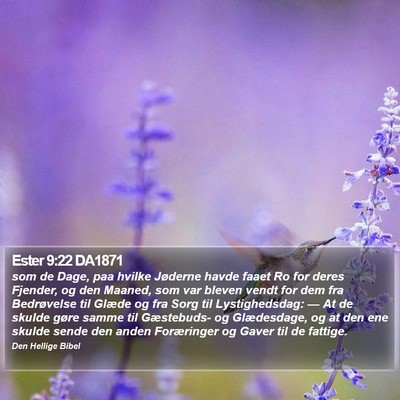 Ester 9:22 DA1871 Bible Verse Image