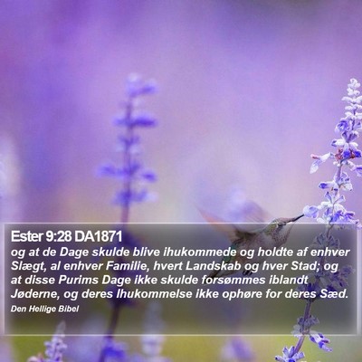 Ester 9:28 DA1871 Bible Verse Image