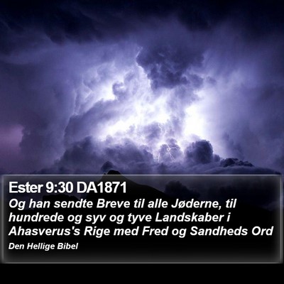 Ester 9:30 DA1871 Bible Verse Image