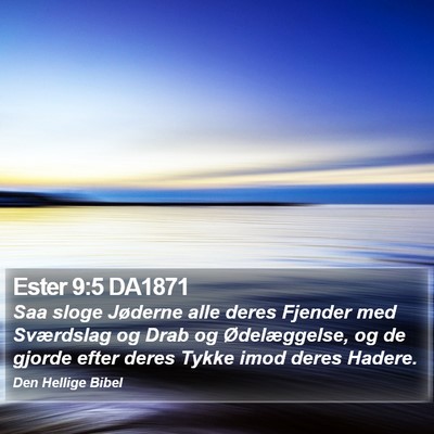 Ester 9:5 DA1871 Bible Verse Image