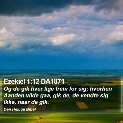 Ezekiel 1:12 DA1871 Bible Verse Image