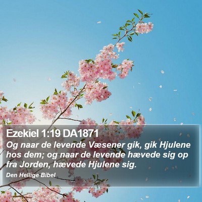 Ezekiel 1:19 DA1871 Bible Verse Image
