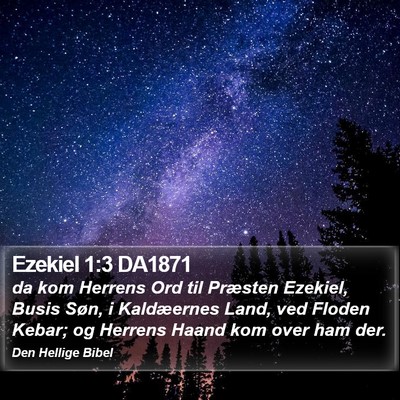 Ezekiel 1:3 DA1871 Bible Verse Image