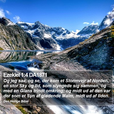 Ezekiel 1:4 DA1871 Bible Verse Image