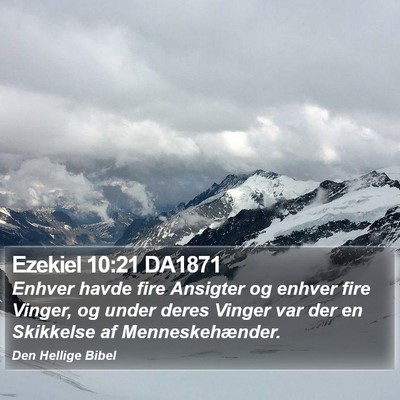 Ezekiel 10:21 DA1871 Bible Verse Image