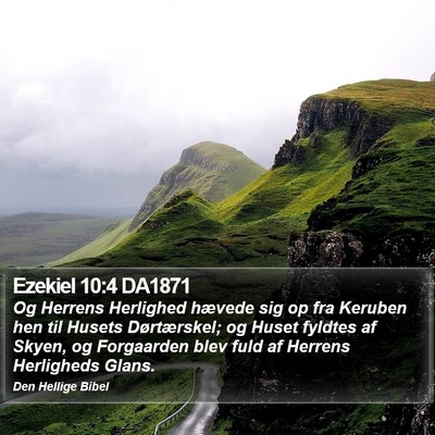 Ezekiel 10:4 DA1871 Bible Verse Image