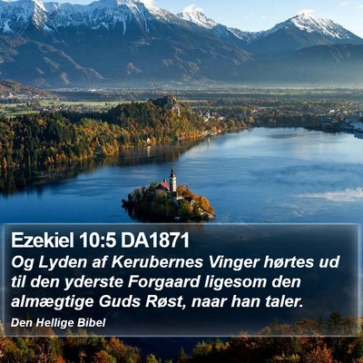 Ezekiel 10:5 DA1871 Bible Verse Image