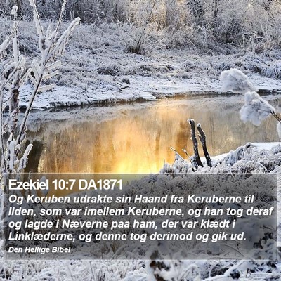 Ezekiel 10:7 DA1871 Bible Verse Image