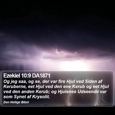 Ezekiel 10:9 DA1871 Bible Verse Image