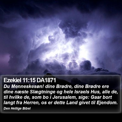 Ezekiel 11:15 DA1871 Bible Verse Image