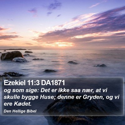 Ezekiel 11:3 DA1871 Bible Verse Image