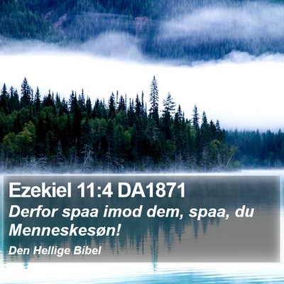 Ezekiel 11:4 DA1871 Bible Verse Image