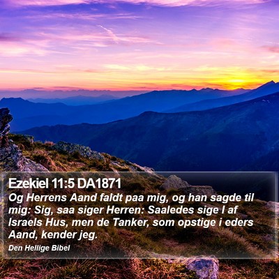 Ezekiel 11:5 DA1871 Bible Verse Image