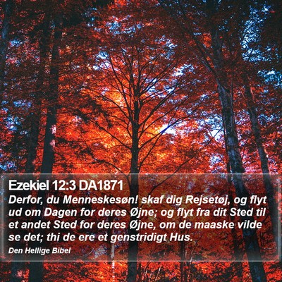 Ezekiel 12:3 DA1871 Bible Verse Image