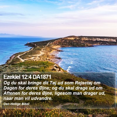 Ezekiel 12:4 DA1871 Bible Verse Image