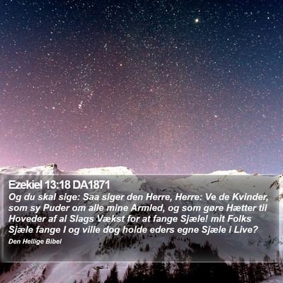 Ezekiel 13:18 DA1871 Bible Verse Image