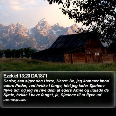 Ezekiel 13:20 DA1871 Bible Verse Image