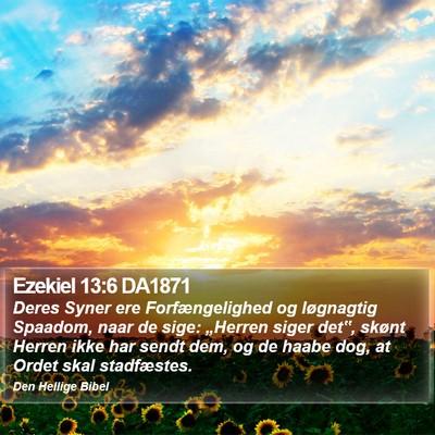 Ezekiel 13:6 DA1871 Bible Verse Image