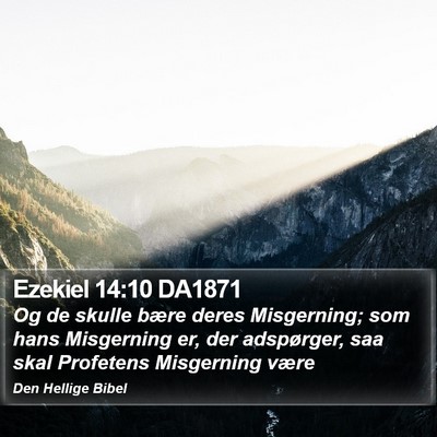 Ezekiel 14:10 DA1871 Bible Verse Image