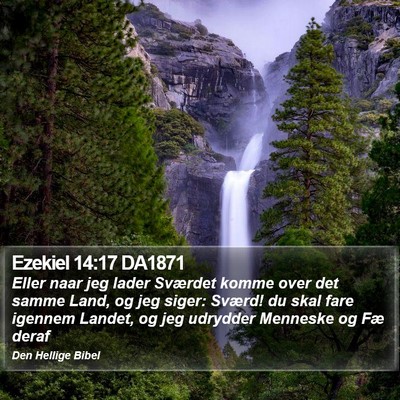 Ezekiel 14:17 DA1871 Bible Verse Image