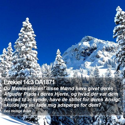 Ezekiel 14:3 DA1871 Bible Verse Image
