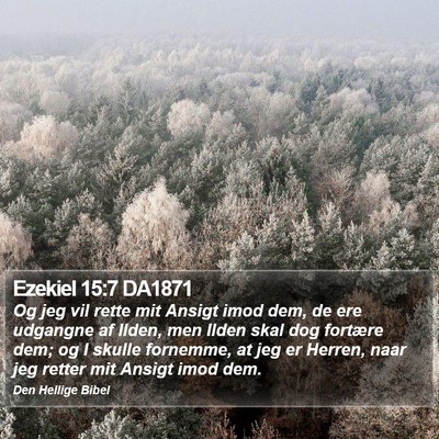 Ezekiel 15:7 DA1871 Bible Verse Image